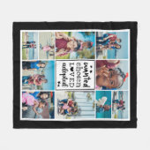 Black Wanted Chosen Loved Aangenomen Photo Collage Fleece Deken (Voorkant (Horizontaal))