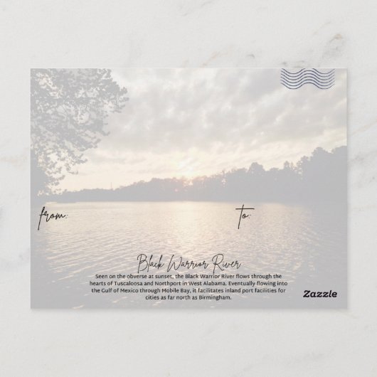 Black Warrior River briefkaart 1 (Achterkant)