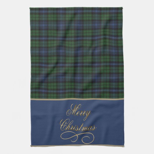 Black Watch Ancient Christmas Kitchen Towel Theedoek (Verticaal)