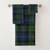 Black Watch Ancient Original Scottish Tartan Bad Handdoek (Insitu)
