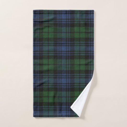 Black Watch Ancient Original Scottish Tartan Bad Handdoek (Handdoek)