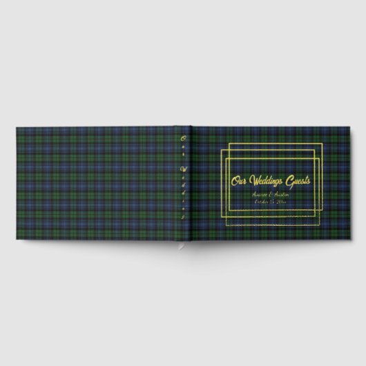 Black Watch Ancient Original Scottish Tartan Gastenboek (Volledig)