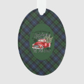 Black Watch Ancient Original Scottish Tartan Ornament (voorkant)