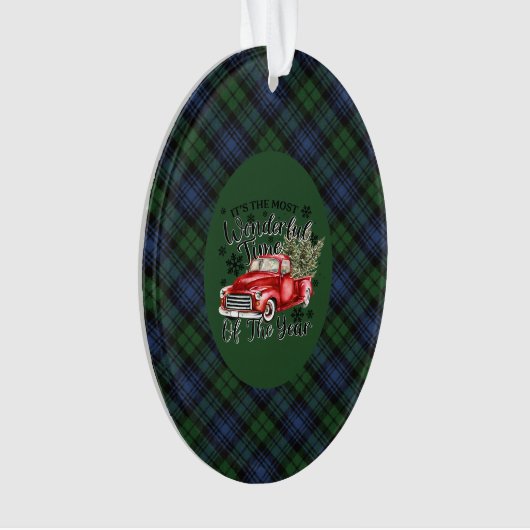 Black Watch Ancient Original Scottish Tartan  Ornament (voorkant)