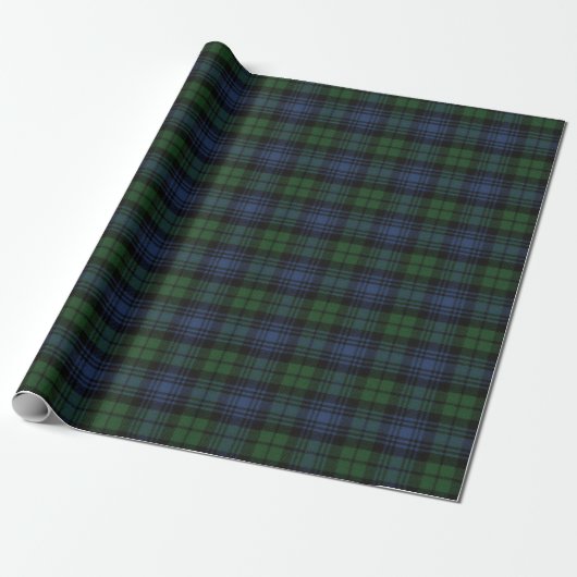 Black Watch Ancient Scottish Tartan Cadeaupapier (Uitgerold)