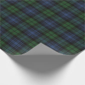 Black Watch Ancient Scottish Tartan Cadeaupapier (Hoek)