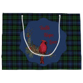 Black Watch Ancient Scottish Tartan  Cardinal Groot Cadeauzakje (Achterkant)