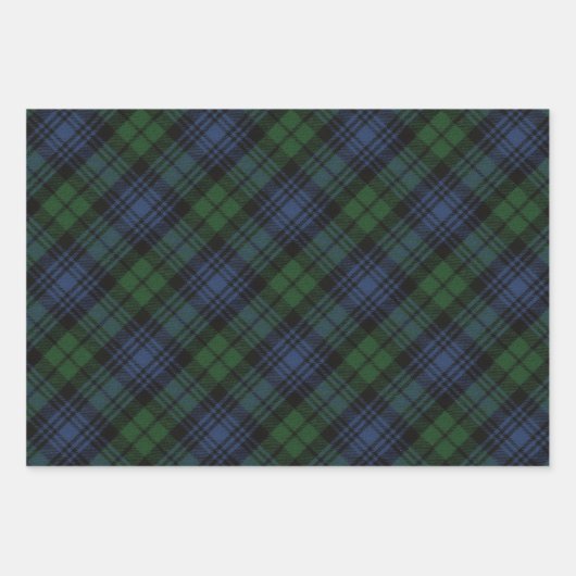 Black Watch Ancient Scottish Tartan Inpakpapier Vel (Voorkant 3)