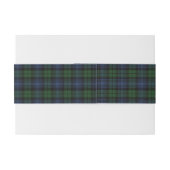 Black Watch Ancient Tartan Uitnodigingen Wikkel (Achterkant Voorbeeld)