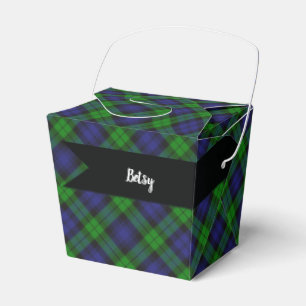 Black Watch Campbell Scottish Tartan Pset Pattern Bedankdoosjes