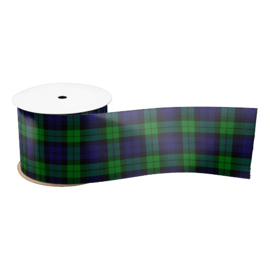 Black Watch Campbell Tartan Satijnen Lint (Spoel)