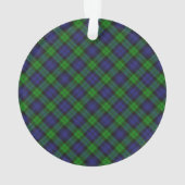 Black Watch Clan Tartan Schots Plaid Ornament (achterkant)