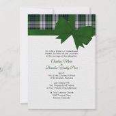 Black Watch Dress Plaid 2 Uitnodiging voor de brui (Voorkant)