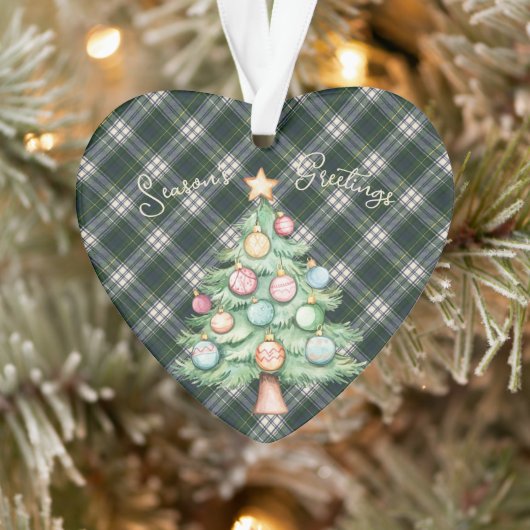 Black Watch Dress  Scottish Tartan Christmas Ornament (Boom)
