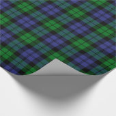 Black Watch Militaire Tartan Cadeaupapier (Hoek)