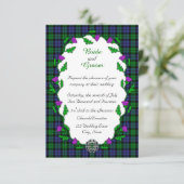 Black Watch Miltic Wedding Kaart (Staand voorkant)