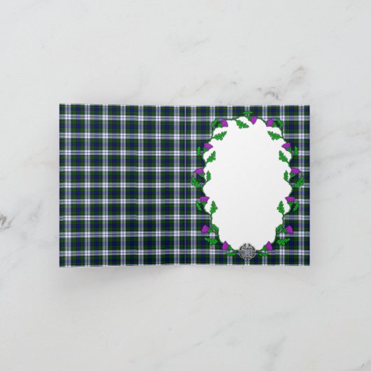 Black Watch Mode Keltische bruiloft Dank u Bedankkaart (Binnen)