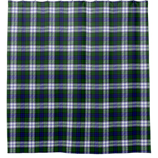 Black Watch Mode Tartan Shower Curtain Douchegordijn (Voorkant)