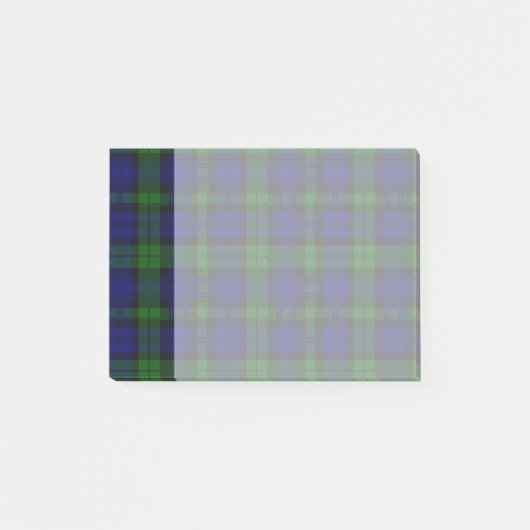 Black Watch of Clan Campbell Tartan Post-it® Notes (Voorkant)