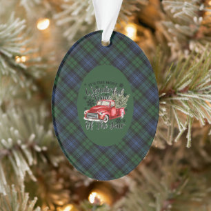 Black Watch Oude Originele Schotse Tartan Ornament