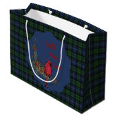 Black Watch Oude Schotse Tartan Kardinaal Groot Cadeauzakje (Achterkant Gekanteld)