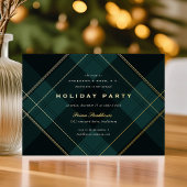 Black Watch Plaid Corporate Holiday Party Folie Uitnodiging