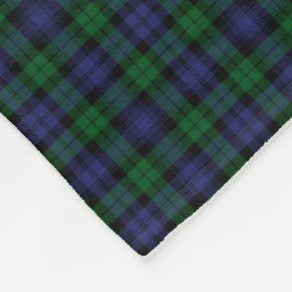 Black Watch Regiment Tartan Scottish Pset Pattern Fleece Deken