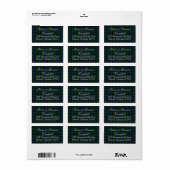 Black Watch Schots Tartan Retouradres Etiket (Full Sheet)