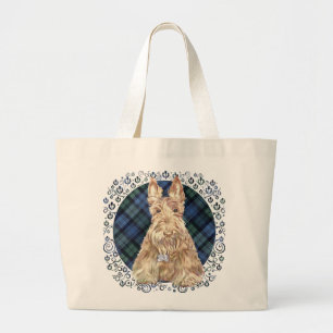 Black Watch Schotse ruit Grote Tote Bag