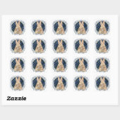 Black Watch Schotse ruit Vierkante Sticker (Vel)