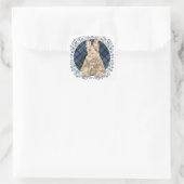 Black Watch Schotse ruit Vierkante Sticker (Tas)