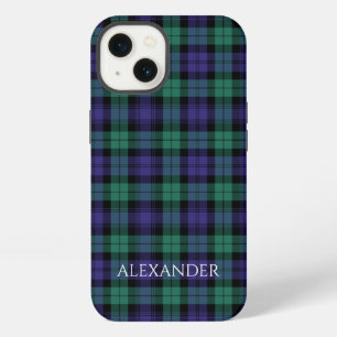 Black Watch Schotse Tartan Naam iPhone 13 Hoesje