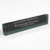 Black Watch Scottish Clan Tartan Pset Pattern Naambordje