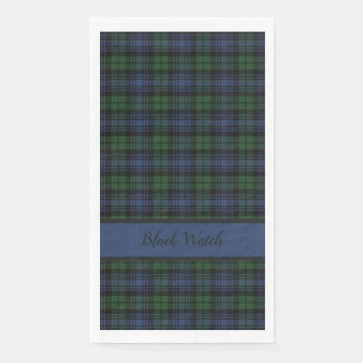 Black Watch Scottish Clan Tartan Servet (Voorkant)