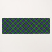 Black Watch Scottish Tartan Pset Pattern Yogamat (Achterkant (horizontaal))
