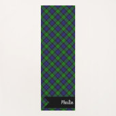 Black Watch Scottish Tartan Pset Pattern Yogamat (Voorkant)