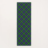 Black Watch Scottish Tartan Pset Pattern Yogamat (Achterkant)
