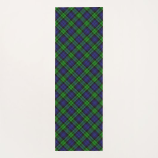 Black Watch Scottish Tartan Pset Pattern Yogamat (Achterkant)