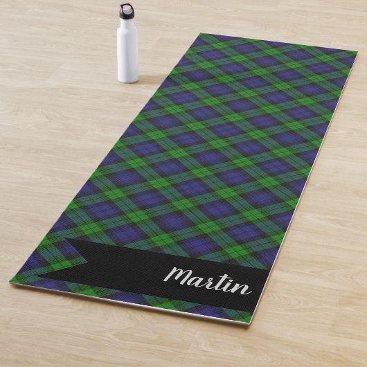Black Watch Scottish Tartan Pset Pattern Yogamat (In situ)