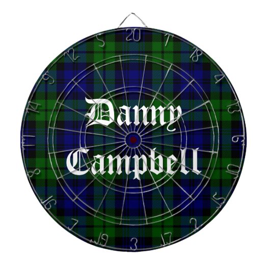 Black Watch Tartan Aangepaste kleerkaart Dartbord (Voorkant)