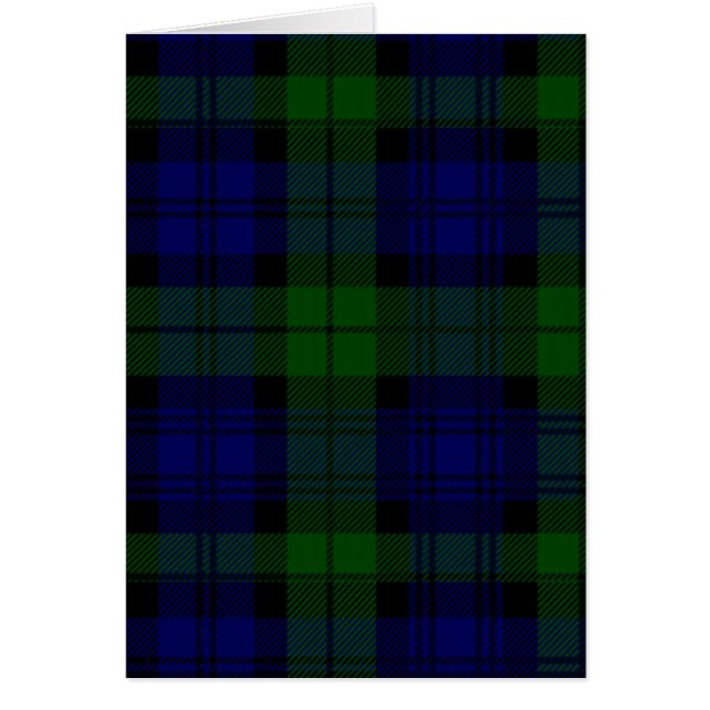 Black Watch Tartan Blue Green Pset (Voorkant)