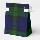 Black Watch Tartan Blue Green Pset Bedankdoosjes (Achterkant)