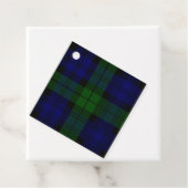 Black Watch Tartan Blue Green Pset Bedankjes Labels (In situ)