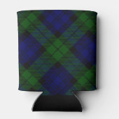 Black Watch Tartan Blue Green Pset Blikjeskoeler (Achterkant)
