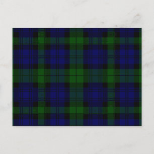 Black Watch Tartan Blue Green Pset Briefkaart