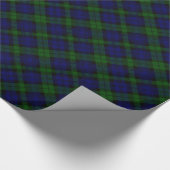 Black Watch Tartan Blue Green Pset Cadeaupapier (Hoek)