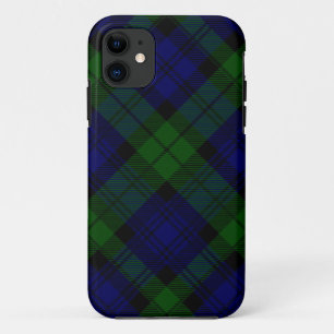 Black Watch Tartan Blue Green Pset Case-Mate iPhone Case