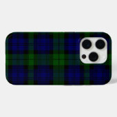 Black Watch Tartan Blue Green Pset Case-Mate iPhone Case (Achterkant (horizontaal))