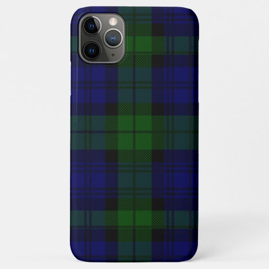Black Watch Tartan Blue Green Pset Case-Mate iPhone Case (Achterkant)