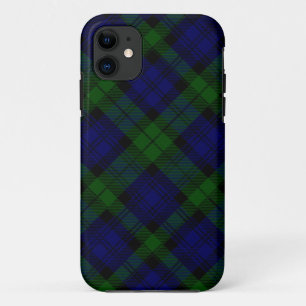 Black Watch Tartan Blue Green Pset iPhone 11 Hoesje